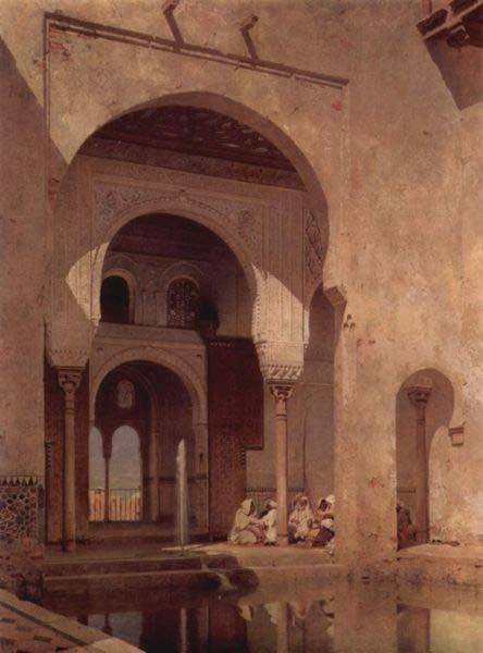 Adolf Seel Alhambra France oil painting art